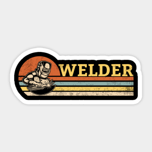 Welder Retro Vintage Funny Welding Quotes Sticker